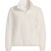 Women's Plus Size Half Zip Cozy Sherpa Fleece Pullover