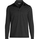 School Uniform Men's Big Rapid Dry Long Sleeve Modern Fit Polo