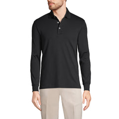 Men's Tall Long Sleeve Cotton Supima Polo Shirt