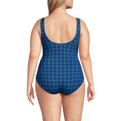 Women's Plus Size SlenderSuit Wrap One Piece Swimsuit
