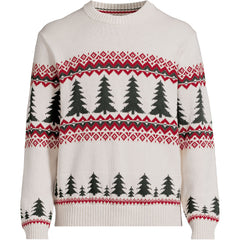 Men's Long Sleeve Drifter Christmas Tree Crewneck Sweater
