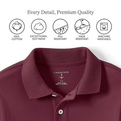 School Uniform Men's Short Sleeve Interlock Polo Shirt