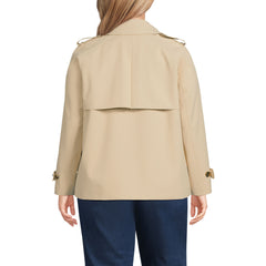 Women's Plus Size Trench Rain Jacket