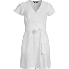 Women's Flutter Sleeve Linen Romper