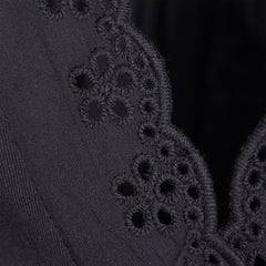 Women's Cap Sleeve Lightweight Jersey Lace Shoulder Tee
