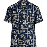 Men's Short Sleeve Hawaiian Camp Collar Shirt
