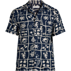 Men's Short Sleeve Hawaiian Camp Collar Shirt
