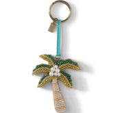 Palm Tree Beaded Bag Charm