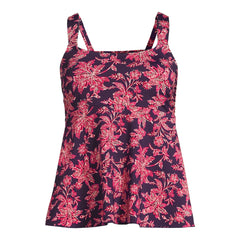 Women's DDD-Cup Flutter Scoop Neck Tankini Top