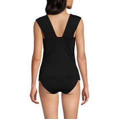 Women's DDD-Cup Square Neck Underwire Tankini Top