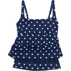 Women's DDD-Cup Chlorine Resistant Tummy Control Square Neck Underwire Tankini Swimsuit Top