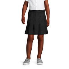 Girls Box Pleat Skirt Above the Knee