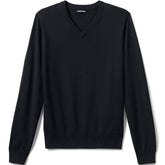 School Uniform Men's Cotton Modal Fine Gauge V-neck Sweater