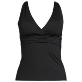 Women's Plus Size V-Neck Plunge X Back Tankini Top