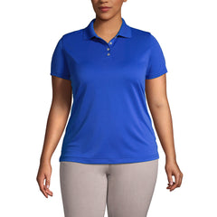 School Uniform Women's Plus Size Short Sleeve Polyester Polo Shirt