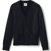 School Uniform Boys Cotton Modal Button Front Cardigan Sweater
