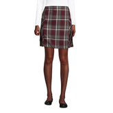 Women's Side Pleat Plaid Skort Above the Knee