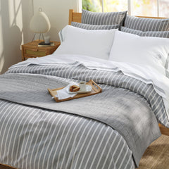 Oxford Yarn Dyed Cotton Reversible Duvet Cover