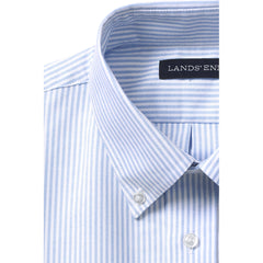 School Uniform Men's Long Sleeve Striped Oxford Dress Shirt
