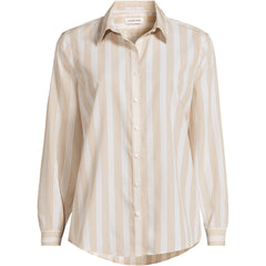 Plus Size No Iron Button Front Shirt