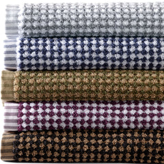 Quick-Dry Cotton Textured Gingham Bath Towel