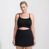 Plus Size Women's Tugless Monokini Swim Dress Swimsuit