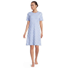 Women's Cotton Interlock Short Sleeve Knee Length Gown