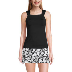Women's D-Cup Cap Sleeve High Neck Tankini Swimsuit Top