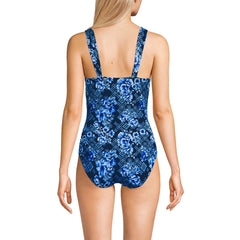 Women's Long Torso SlenderSuit Grecian Low Leg One Piece Swimsuit