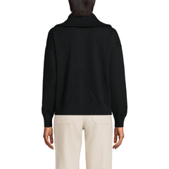Women's Cotton Modal Long Sleeve Zip Front Cardigan Sweater Jacket