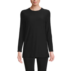 Women's Petite Long Sleeve Performance Crew Neck Tunic