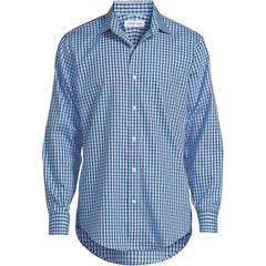 Men's Pattern No Iron Supima Pinpoint Straight Collar Dress Shirt