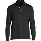 Men's Tall Long Sleeve Cotton Supima Polo Shirt