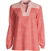 Women's Cotton Poplin Peasant Shirt