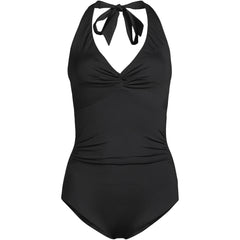 Women's Knot Twist Halter One Piece