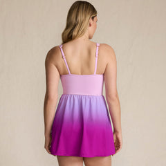 Women's New SlenderSuit Wrap Swim Dress Swimsuit Print