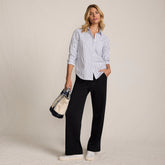 Women's Tall Sport Knit High Rise Pull On Relaxed Straight Leg Pants
