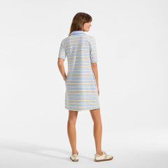 Women's Petite Starfish Elbow Sleeve Polo Dress