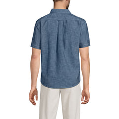 Men's Short Sleeve Easy Fit Chambray Shirt