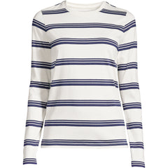Plus Size Supima Cotton Long Sleeve Crewneck T-Shirt