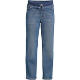 Boys Iron Knee Stretch Pull On Denim Jeans