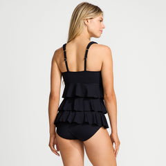 Women's Ruffle Fauxkini One Piece Swimsuit
