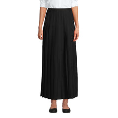 Women's Solid Pleated Skirt Ankle Length