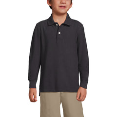 Kids Long Sleeve Mesh Polo Shirt