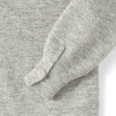 Women's Petite Fuzzy Lantern Sleeve Mock Neck Mini Twofer Dress