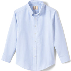 Boys Long Sleeve Stripe Oxford Dress Shirt