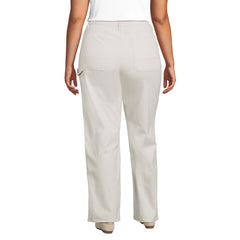 Women's Plus Size Herringbone Chino High Rise Utility Pants