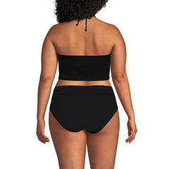 Women's Plus Size High Neck Halter Tankini Top