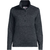 Women's Sweater Fleece Snap Neck Pullover Jacket
