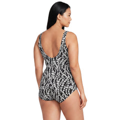 Women's Plus Size DDD-Cup Tugless Low Leg One Piece Swimsuit